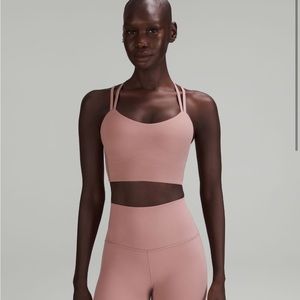 Size 4 Lululemon Like a Cloud Long Line Bra Twilight Rose